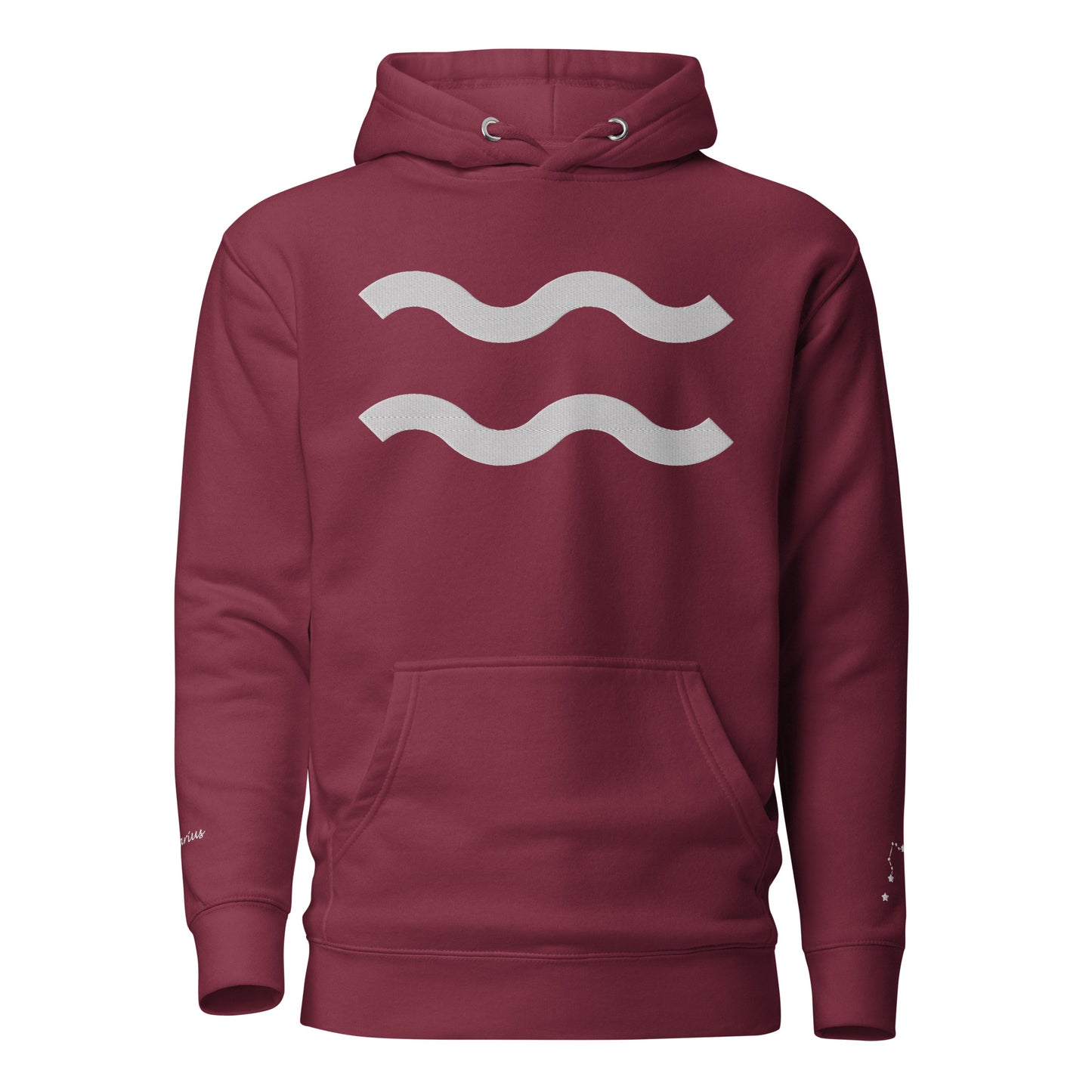 Aquarius Signature Embroidered Hoodie