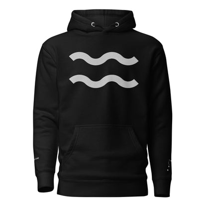 Aquarius Signature Embroidered Hoodie